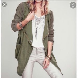 Free People Drippy Linen jacket
